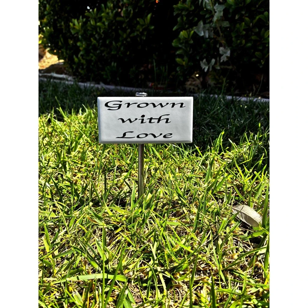 Tile Garden stake flower decor